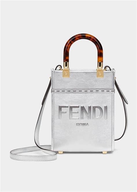 fendi sunshine mini shopper tote bag